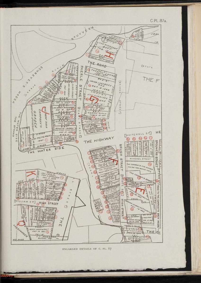 Enlarged details of Dutch Grants Map